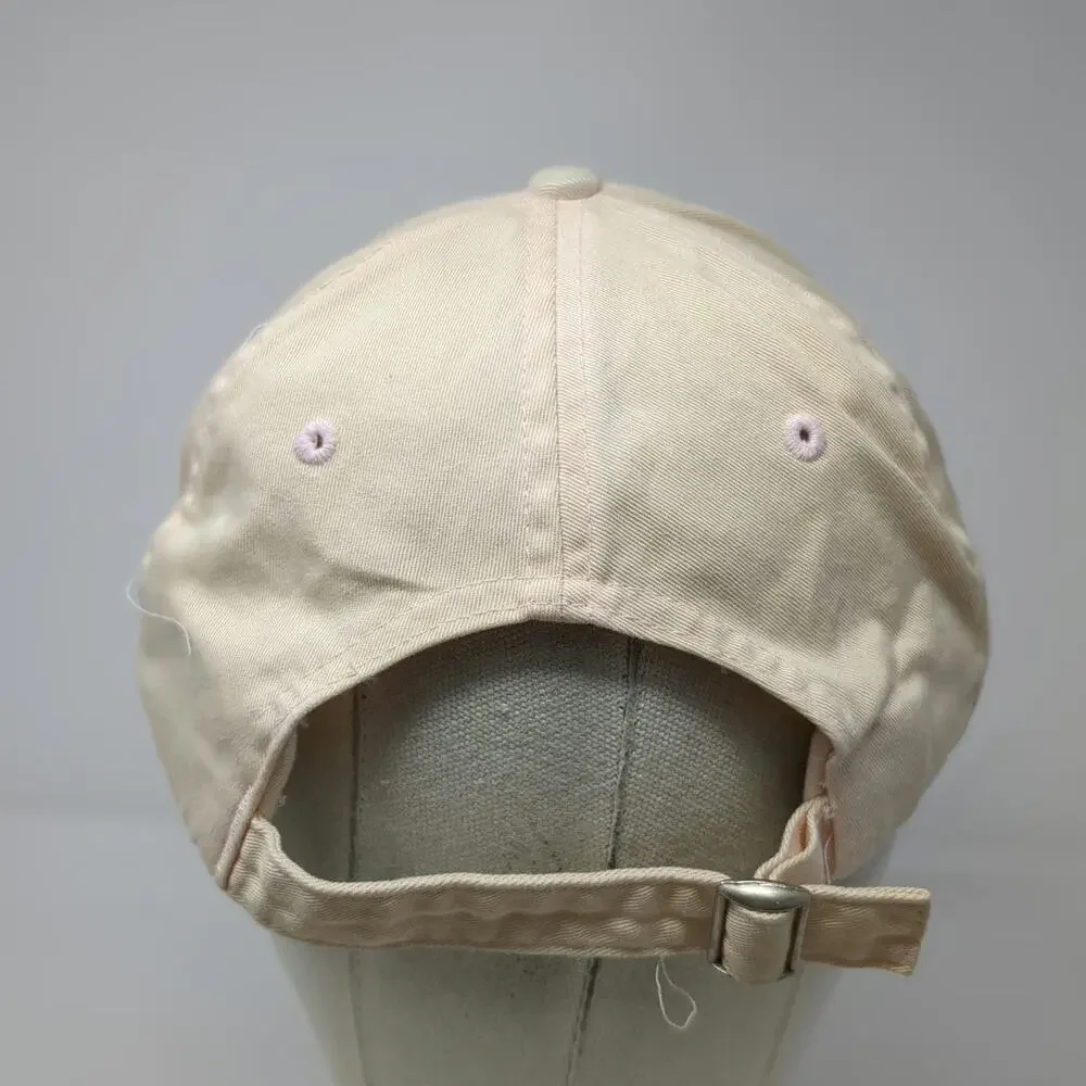 New Era Baseball Cap Beige One Size Slideback Plaid T Logo Pink Accents Hat